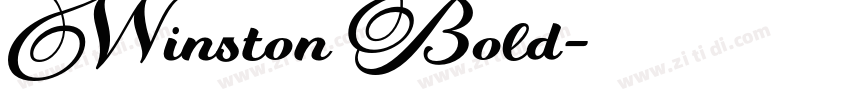 Winston Bold字体转换